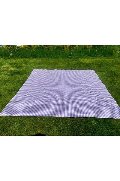 Angels' Collection Purple Gingham Cover Single - 170*170 For Picnic Set