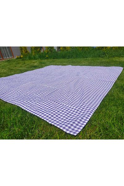 Angels' Collection Purple Gingham Cover Single - 170*170 For Picnic Set