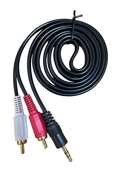 SERMER PAZARLAMA AMFİ SES SİSTEMİ KABLOSU OEM STERİO TO AUX KABLO 2 RCA TO 3....