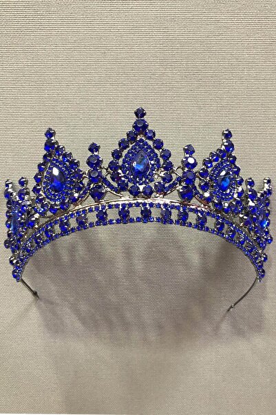 Limelia Plavi kristal Sa kamenim detaljima Hena i svadbeni venac sa metalnim ...