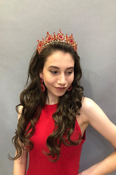 Limelia Set de henna și cercei de mireasă model Ahu roșu