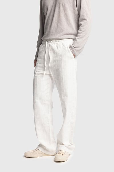 GIESTO Textured Trousers
