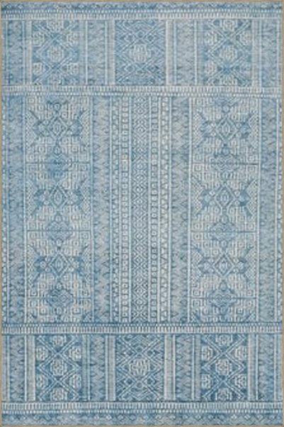 Rugs Modern Halı سجادة زخرفية عتيقة ذات طابع عرقي تقليدي باللون الأزرق 5004