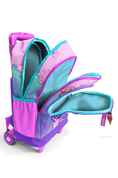 Yaygan Çanta Coral Hıgh Orıgınal Işıklı Tekerlekli Çekçekli Okul Çantası