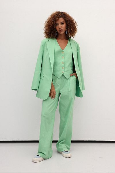 Lijuri Barbara Linen Double Set - Vest and Trousers 9753-08