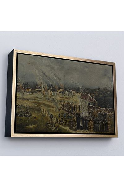 Harita Sepeti Рамкирана картина на Анри Русо - Битката при Шампиньи - 7054