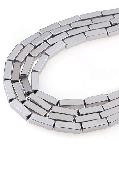 Dünya Doğal Taş صفيف حجر الهيماتيت المستطيل مقاس 3 × 9 مم - DZ3594