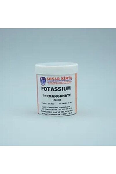 Suvar Kimya Potasyum Permanganat 100 gr
