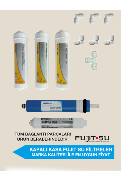 Alkalina Inline 5'li Takım - Komple Set - Kapalı Kasa Su Arıtma Filtresi - 5'...