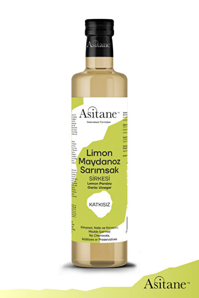 Asitane Limon & Maydanoz & Sarımsak Sirkesi-Doğal Fermantasyon- Lemon & Parsle & Garlic Vinegar 500 ml