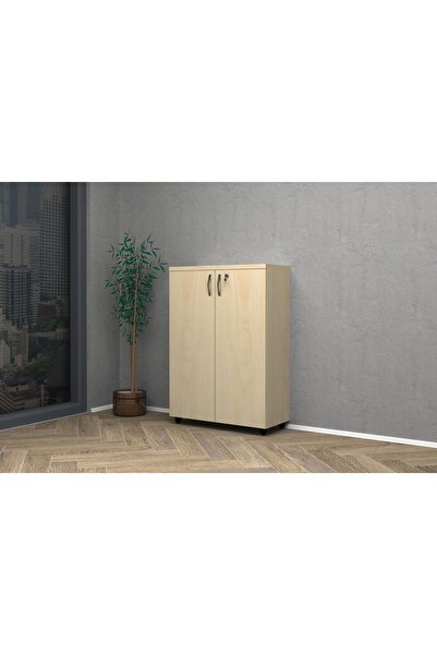 VENA Tam Kapak Ofis Dosya Dolap 80x35x115cm Akçaağaç