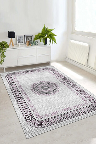 Thalia Home Kaymaz Tabanlı Yıkanabilir Baskılı Mutfk halısı Halı Yolluk