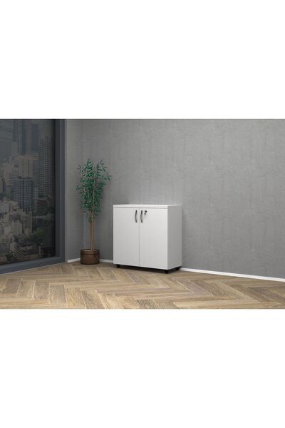 VENA Tam Kapak Ofis Dosya Dolabı 80x35x81cm Beyaz