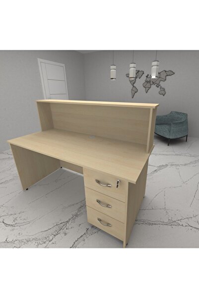 VENA Nil Banko Komidinli 160x70x120h Akçaağaç