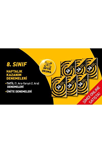 Hız Yayınları 8. Sınıf 36 Haftalık Kazanım Denemeleri Seti