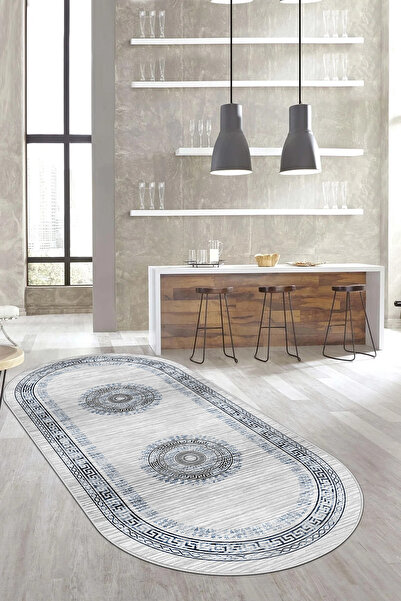 Thalia Home Kaymaz Tabanlı Yıkanabilir Baskılı Mutfk halısı Halı Yolluk