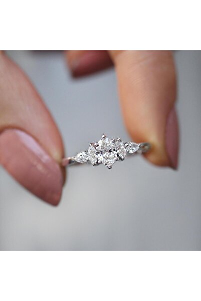 INZA mücevherat 0.50 CT Vintage Diana Pırlanta Yüzük