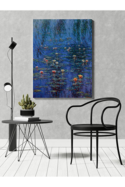 RUGSMODERN Kanvas Tablo Göl Temalı Pastel Boyalı Modern Tablo