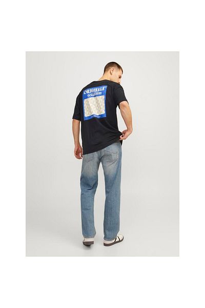 Jack & Jones Tricou pentru bărbați cu imprimeu geografic JORMYKONOS - SS Crew Neck, LN