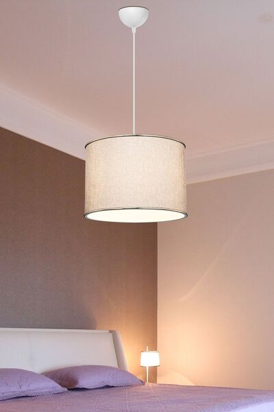 EFLIGHTDESIGN Bej sarkıt avize silindir modern şık lamba