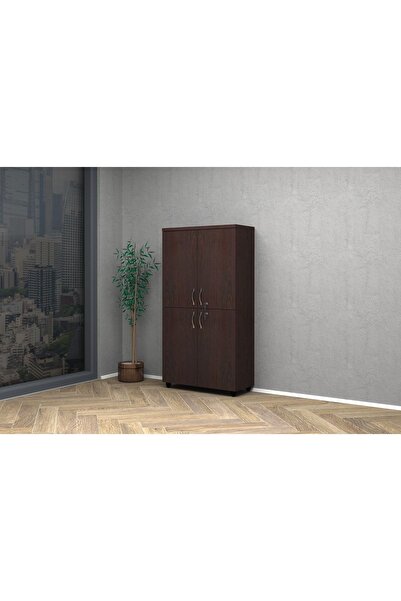 VENA Tam Kapak Ofis Dosya Dolabı 80x35x150cm Venge