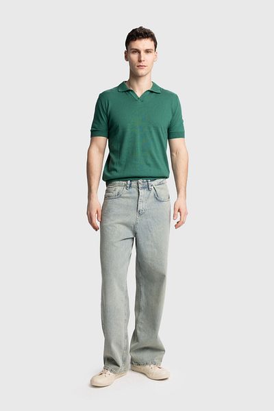 GIESTO Πλεκτό μπλουζάκι Polo Neck