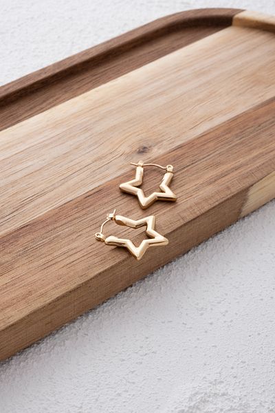 ByFlorya Jewelry Star Pattern Steel Ring - Anti-Tarnish Tube, 2.2cm