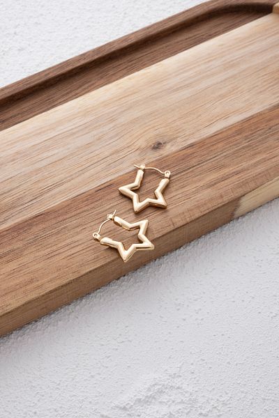 ByFlorya Jewelry Star Pattern Steel Ring - Anti-Tarnish Tube, 2.2cm