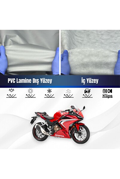 ULTRASHOP HONDA CBR 500 R SU GEÇİRMEZ MOTOSİKLET BRANDA 4 MEVSİME UYGUN MOTOR...