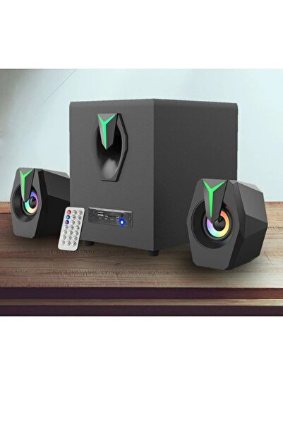 SIGHTZER MULTİMEDYA BLUETOOTH HOPARLÖR SD KART USB 2.1 KANAL SUBWOOFER 2+1 IŞ...