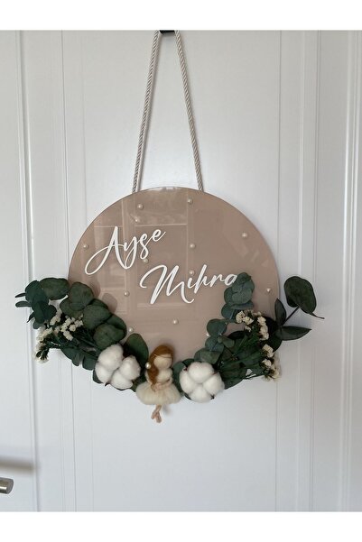 Pure Bebek Kapı Süsü okaliptüs