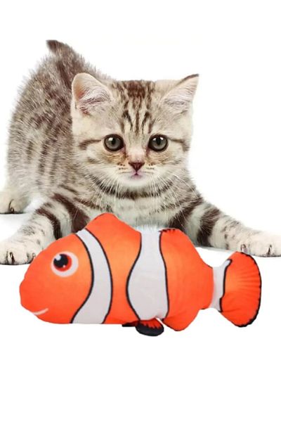 Mahi Max 20cm Plush Fish - Clown Cat Toy