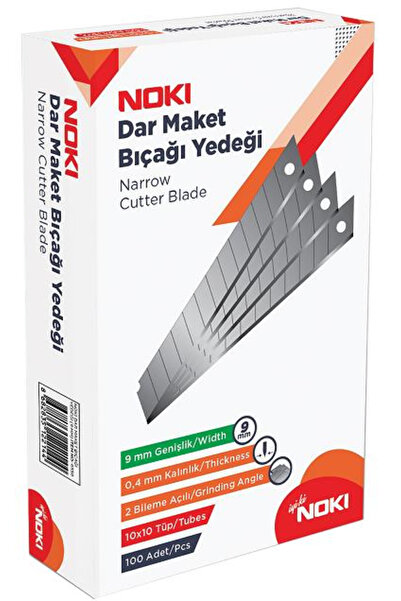 Noki NOKİ MAKET BIÇAĞI YEDEĞİ DAR 9mm 6550 1 ADET