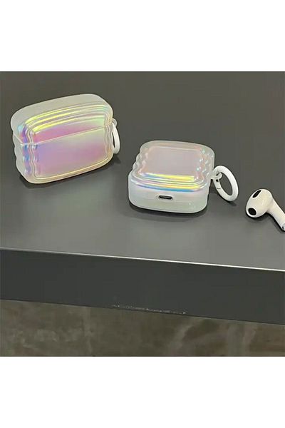 KVK PRİVACY Airpods Pro 2nd generation compatible Hologram Curved Headphone Case