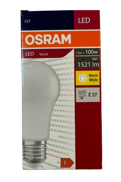 Osram 13W (100W) 2700K (Sarı Işık) E27 Duylu Led Ampul (4 Adet)