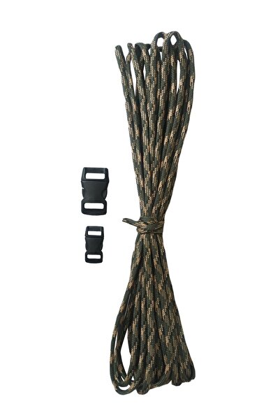 hobi outdoor Paracord 7 Strand 4mm Paraşüt Ipi 6 Metre 2 Adet Klips