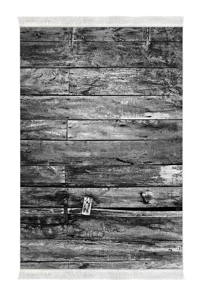 Dekoreko Digital 2-Piece Bath Mat Set Star Cotton Non-Slip Base Fringed Modern Alannah Gray
