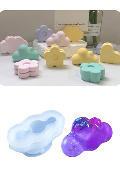 Sirius Hobi Epoksi Reçine Alçı Not Tutucu Kalıbı Tombul Bulut