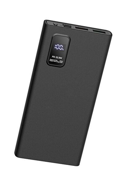 TECHNOMEN 10.000 Mah Hızlı Şarj Özellikli Dijital Göstergeli Powerbank Taşınabilir Şarj Cihazı