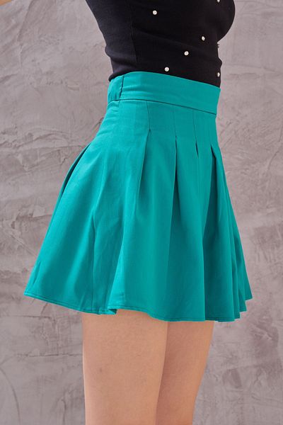 SHUGAA Women's Mini Pleated Skirt
