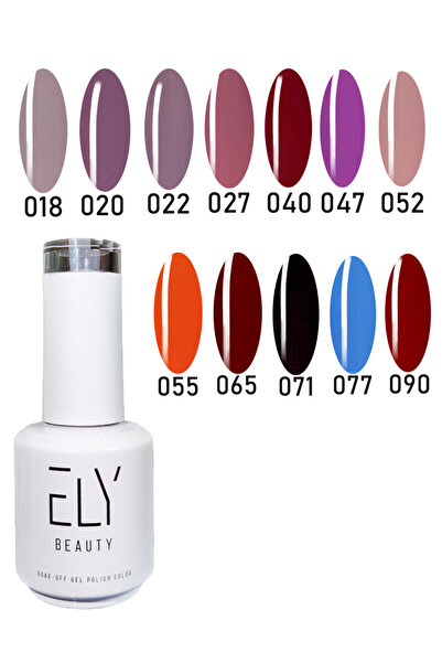 Ely Kalıcı Oje Set 12 Adet Renk + Base Coat - Top Coat 15 Ml