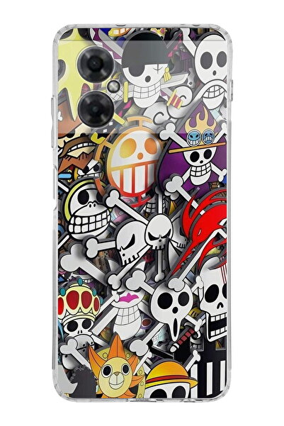 PrintiFy Xiaomi Redmi Note 11R Uyumlu Kamera Korumalı Anime Tasarımlı Şeffaf Kılıf