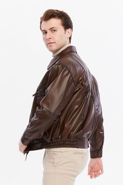 CE-YIL DERİ ÜRÜNLERİ Genuine Leather - Oversize Coat