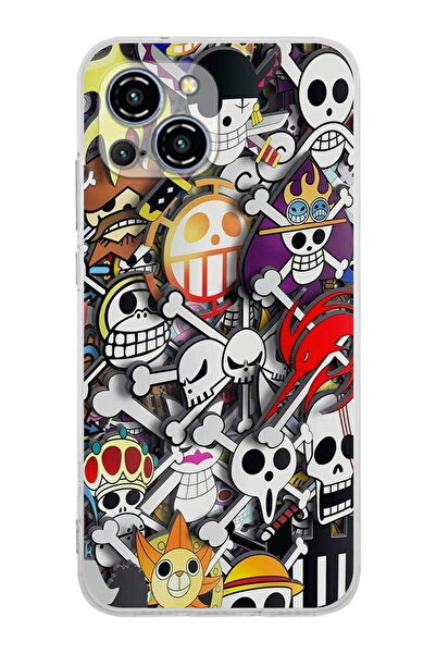 PrintiFy Reeder S23 Pro Max Compatible Camera Protected Anime Design Transparent Silicone Case