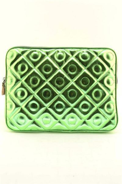 QUB CLUB Unisex Πράσινη θήκη για φορητό υπολογιστή Macbook Air Pro 14 ιντσών με καπιτονέ