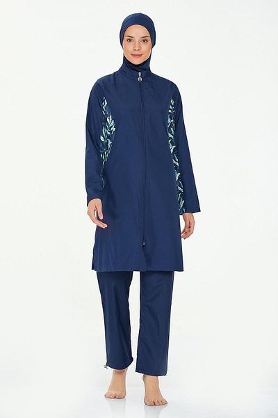 REMSA Ivy 8284 Dark Navy Blue Parachute Full Covered Hijab μαγιό