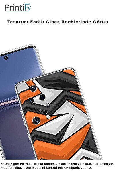 PrintiFy Reeder S23 Pro Max Compatible Camera Protected Graffiti Design Transparent Silicone Case