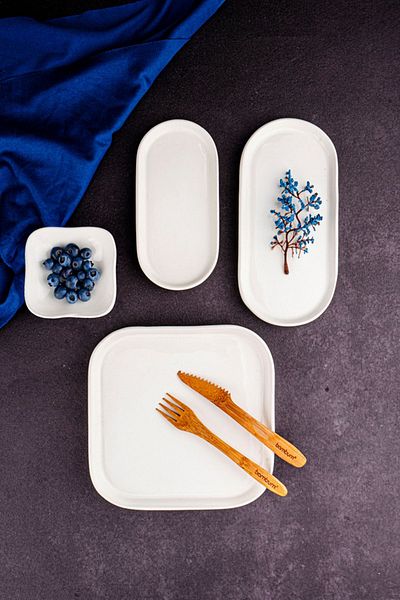 Bambum Vera - 15 Piece Breakfast Set Square