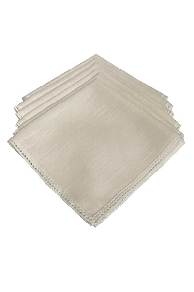 YASTIKMİNDER Keten Çeyizlik Her Evde Olmalı Dantel Çerçeveli Zarif Masalara 6...