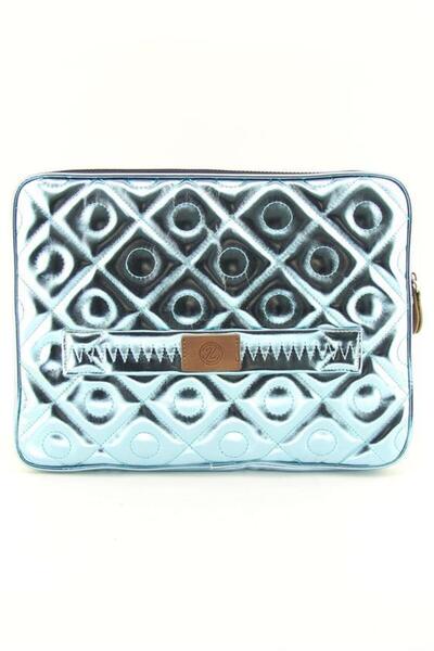 QUB CLUB Unisex Μπλε Macbook Air Pro 14 ιντσών Συμβατή καπιτονέ θήκη φορητού υπολογιστή